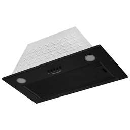 WEISSGAUFF Встраиваемая вытяжка Leaf 600 PB Full Black Enamel, управление кнопочное, черный [430361]