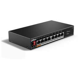 DAHUA Коммутатор 8-port 10/100M RJ45 4-port PoE Switch, 60W, Metal case