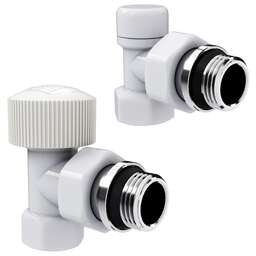 ROYAL THERMO Набор термостатический угловой Design 1/2"М30х1,5 (Белый)
