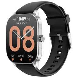 AMAZFIT Смарт-часы Pop 3S A2318, 1.96", черный/серебристый [6972596107095]