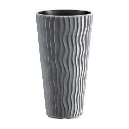 PROSPERPLAST Кашпо SANDY SLIM DPSP400-405U серый 2пр 18 и 45л