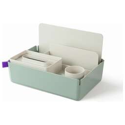 DELI Короб для хранения XDM33green разборный 315x210x186мм зеленый пластик (упак.:1шт)