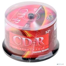 VS Диски CD-R 700MB 52x Cake/50 (620106)