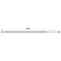 REXANT Стяжка кабельная нейлоновая 200x3,6мм, набор 5 цветов (25 шт/уп)