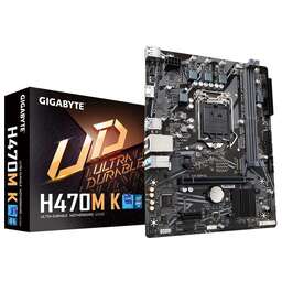 GIGABYTE OEM H470M K, Socket 1200, Intel®H470, 2xDDR4-2333, HDMI, 1xPCI-Ex16, 1xPCI-Ex1, 2xSATA3, 1xM.2, 8 Ch Audio, GLan, (4+2)xUSB2.0, (2+2)xUSB3.2, mATX, RTL {} oem