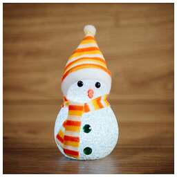 NEON-NIGHT (513-018) ФИГУРА СНЕГОВИК 17СМ, RGB