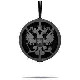 AROMA BAR подвеска «Герб» в крафтовой упаковке с мини-брелоком в черном цвете 49343
