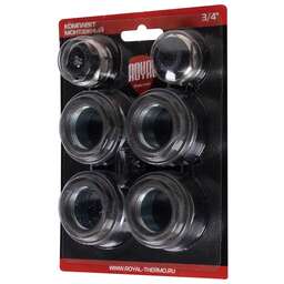 ROYAL THERMO Комплект монтажный 1”х 3/4" черный