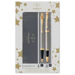 PARKER Набор ручек IM Core TK223 (CW2093217) Brushed Metal GT подар.кор. ручка роллер, ручка шариковая сменный стержень 1стерж. кругл