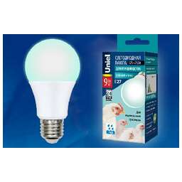 UNIEL (UL-00003190) для птиц LED-A60-9W/SCBG/E27/FR/DIM IP65 PLO65WH