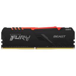 KINGSTON Память DDR4 16GB 3600MHz KF436C18BB2A/16 Fury Beast RGB RTL Gaming PC4-28800 CL18 DIMM 288-pin 1.35В single rank с радиатором Ret