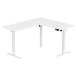 CACTUS Стол компьютерный CS-EDXL-WWT, с регулировкой высоты, электропривод, МДФ, белый