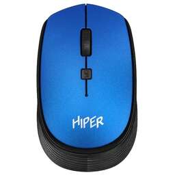 HIPER Мышь беспроводная HOMW-083 /1000-1600 dpi/оптический/4 кнопки/Soft-touch покрытие/USB-приемник/2,4 ГГц/батарея 1хАА/синий (HOMW-083)