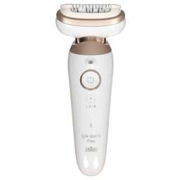 BRAUN Эпилятор SES9-011 скор.:2 насад.:3 от электр.сети от аккум. белый/золотистый