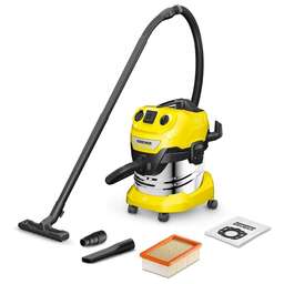 KARCHER Строительный пылесос WD 4 P S V-20/5/22 1000Вт (уборка: сухая/влажная/выдув/сбор воды) желтый
