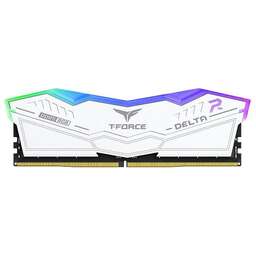 TEAMGROUP Модуль памяти DDR5 T-Force Delta RGB 32GB (2x16GB) 6400MHz CL32 (32-39-39-84) 1.35V / FF4D532G6400HC32ADC01 / White