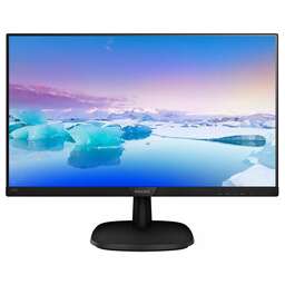 PHILIPS 23.8" Монитор 243V7QJABF (00/01), 1920x1080, IPS, 75Гц, 1хHDMI, 1хDP, черный