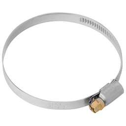 СИБРТЕХ Хомуты нержавеющая сталь, Стандартное болтовое крепление 60-80 мм, 50 штук в упаковке, ширина 9 мм 47585