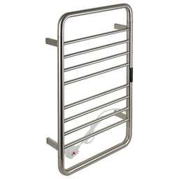 KRAFTTE - Полотенцесушитель электрический, с сенсорным управлением, с таймером до 24 часов, температура нагрева 35 - 70° С, лесенка с заоваленными углами, 10 перекладин, 530 х 840 х 95 мм, из нержавеющей стали, цвет САТИН. 44053