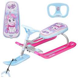 NIKA Игрушка. Снегокат "Тимка спорт 2" ТС2-М/ЕР с единорогом