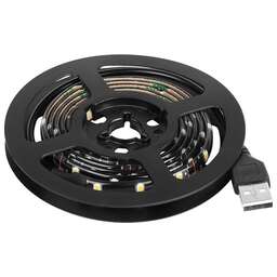 LAMPER (141-382) LED лента 1м с USB коннектором 5 В, 8 мм, IP65, SMD 2835, 60 LED/m, цвет свечения желтый LAMPER