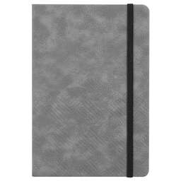 DELI Блокнот A5, 80л, в линейку, твердая обложка, серый [en123lgrey]