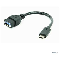 CABLEXPERT (14474) A-OTG-CMAF3-01, AF/Type-C(M), QC3.0, 0.15м, черный, пакет