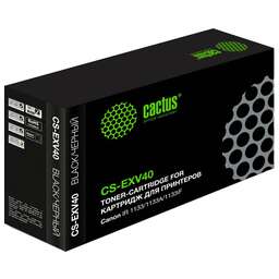 CACTUS Картридж лазерный CS-EXV40 C-EXV40 черный (6000стр.) для Canon IR 1133/1133A/1133iF