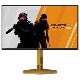 AOC Монитор 24.5" CS25G IPS (Fast IPS), 1920x1080, 300Hz, 1ms, 400сd/m, 1000:1, 2xHDMI(2.0), DP(1.4), Pivot, InPSU,, Vesa 100, Black/Orange
