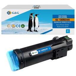 G&G Картридж лазерный GG-106R03485 106R03477/106R03485 голубой (2400стр.) для Xerox Phaser 6510DN/WC 6515DN