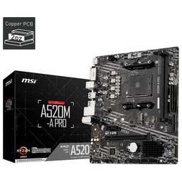 MSI A520M-A PRO, SocketAM4, AMD A520, mATX, Ret