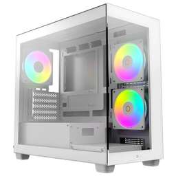 OCYPUS Корпус для ПК Case Gamma C52 WH ARGB mATX / win / white / 3 ARGB fans / no PSU / Tempered Glass