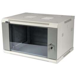 LANMASTER Шкаф коммутационный (TWT-CBWPG-9U-6X6-GY) настенный 9U 600x600мм пер.дв.стекл 60кг серый 502мм
