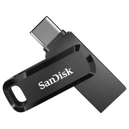 SANDISK Флеш-накопитель 256 GB Ultra Dual Drive Go с разъемом USB Type-C. Цвет: черный