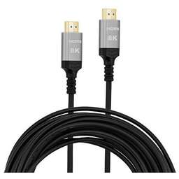 DIGMA Кабель аудио-видео HDMI 2.1 AOC, HDMI (m) - HDMI (m), ver 2.1, 50м, GOLD, черный [hdmi-aoc2.1-50]