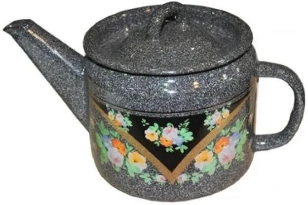 Чайник ЛЫСЬВА 2707/4РкЭ Красава эмал 1,0л с рис