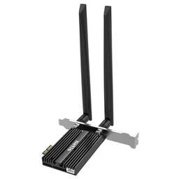 NETIS Сетевой адаптер Wi-Fi + Bluetooth F1 AX3000 PCI Express (ант.внеш.съем) 2ант