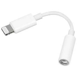 APPLE Переходник MMX62ZM/A, Lightning (m) - Jack 3.5 (f), белый