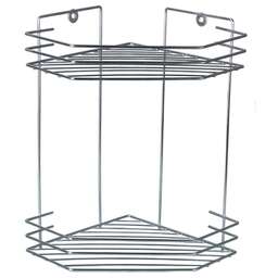 РОССИЯ RUS-385061-2 Полка для ванной 2-х ярусная угловая