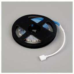 VOLPE ULS-Q221 5050-60LED/m-10mm-IP20-DC12V-14,4W/m-5M-6500K катушка в герметичной упаковке