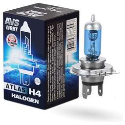 AVS Галогенная лампа ATLAS BOX/5000К/ H4.24V.75/70W.коробка 1шт