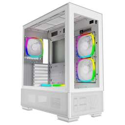 MONTECH Корпус Sky Two белый без БП ATX 3x140mm 2xUSB3.0 audio bott PSU