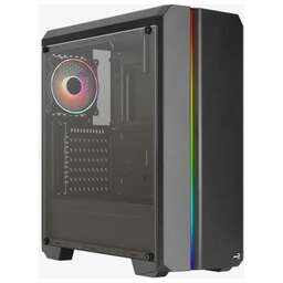 AEROCOOL Корпус MIDITOWER ATX W/PSU 12cm ARGB Fan black GENESIS-G-BK-v2