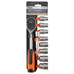 PARK Ключ-трещотка 1/2 + торцевые головки (105062)
