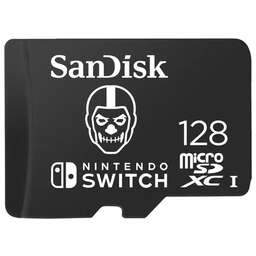 SANDISK Карта памяти Nintendo MicroSD UHS I Card - Fortnite Edition, Skull Trooper, 128GB
