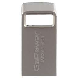 GOPOWER Флеш-накопитель MINI 64GB USB3.0 металл серебряный (1/50/1000)
