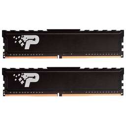PATRIOT Память DDR4 2x8GB 2666MHz PSP416G2666KH1 Signature Premium RTL PC4-21300 CL19 DIMM 288-pin 1.2В kit single rank с радиатором Ret