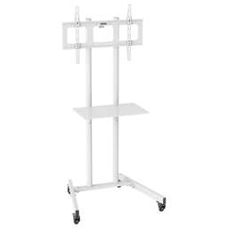 CACTUS Стойка для телевизора CS-ST04 белый 37"-70" макс.68кг напольный мобильный
