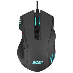 ACER Мышь проводная OMW150, игровая, оптическая, USB, 4800dpi, черный [zl.mceee.00p]