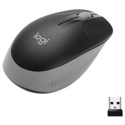 LOGITECH Мышь беспроводная M190 grey ( USB, оптическая, 1000dpi, 3but) (910-005906)